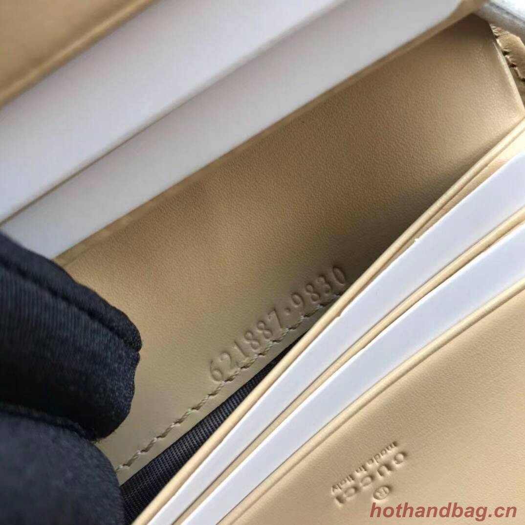 Gucci GG Marmont card case Original Leather 466488 Cream Gucci GG Marmont card case Original Leather 466488 Cream