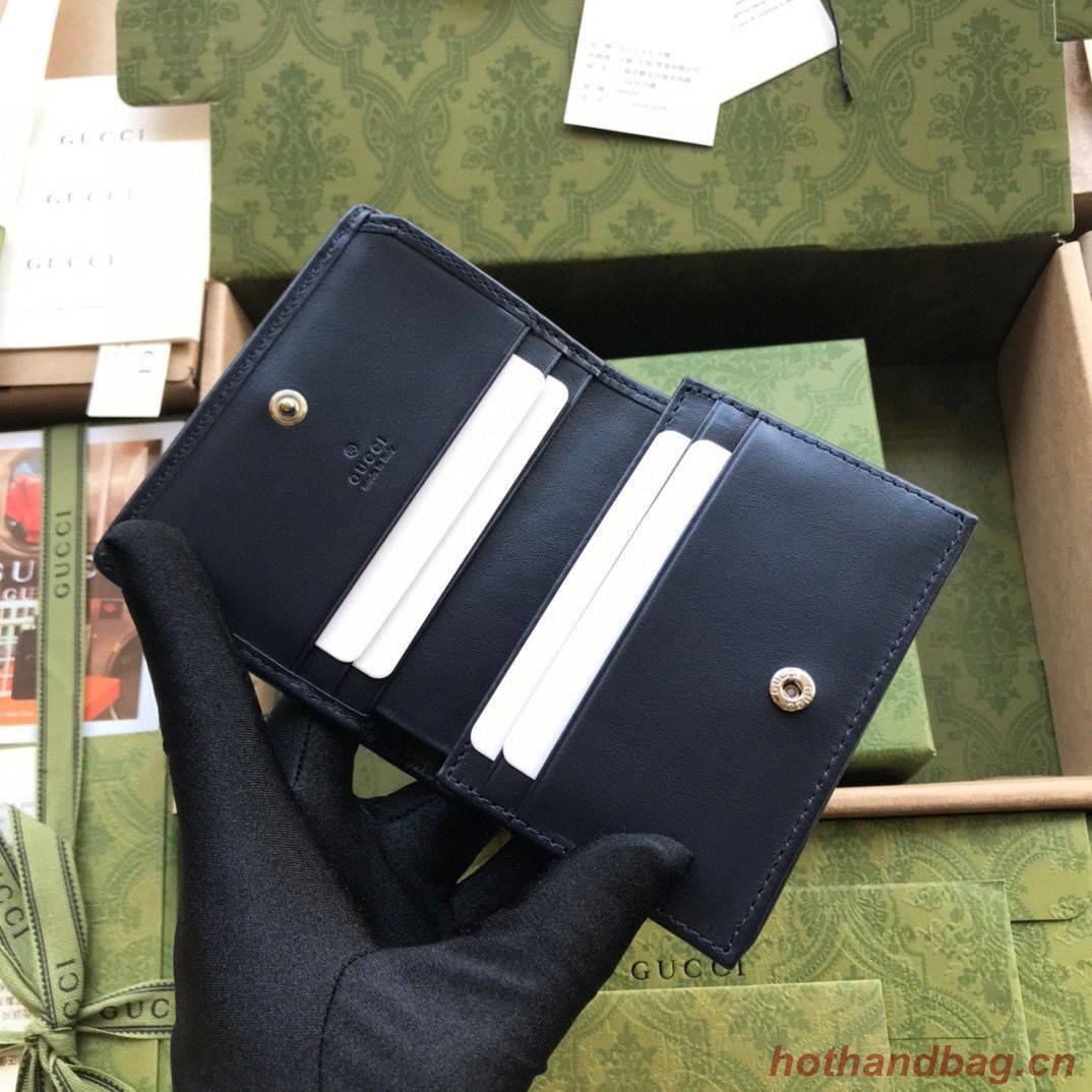 Gucci GG Marmont card case canvas 466492 Pink Gucci GG Marmont card case canvas 466492 Pink