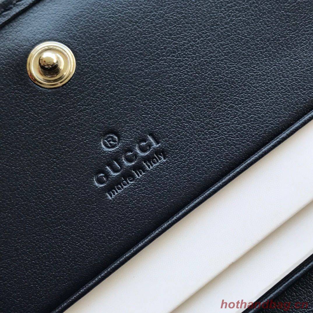 Gucci GG Marmont card case canvas 466492 Pink Gucci GG Marmont card case canvas 466492 Pink