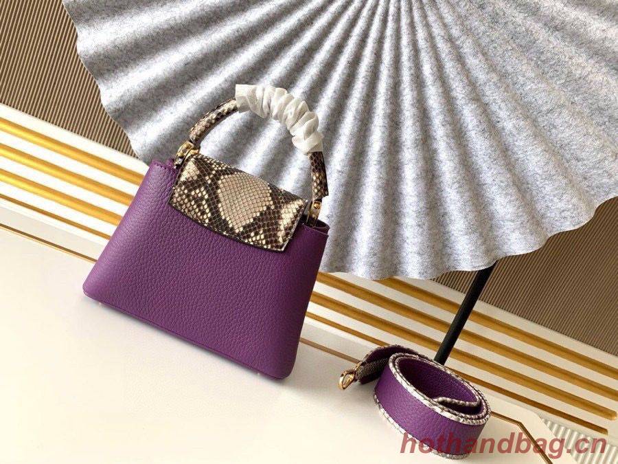 Louis Vuitton CAPUCINES Original Leather PM M96467 Purple Louis Vuitton CAPUCINES Original Leather PM M96467 Purple