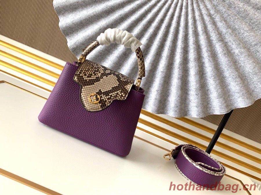 Louis Vuitton CAPUCINES Original Leather PM M96467 Purple Louis Vuitton CAPUCINES Original Leather PM M96467 Purple