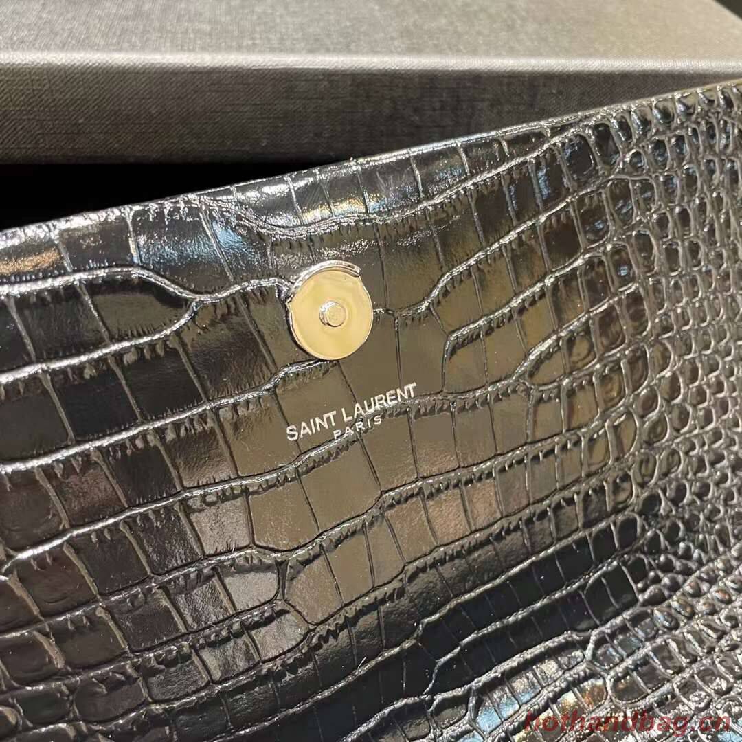 YSL Saint Laurent Medium Kate Bag Y306079 Black silver hardware YSL Saint Laurent Medium Kate Bag Y306079 Black silver hardware