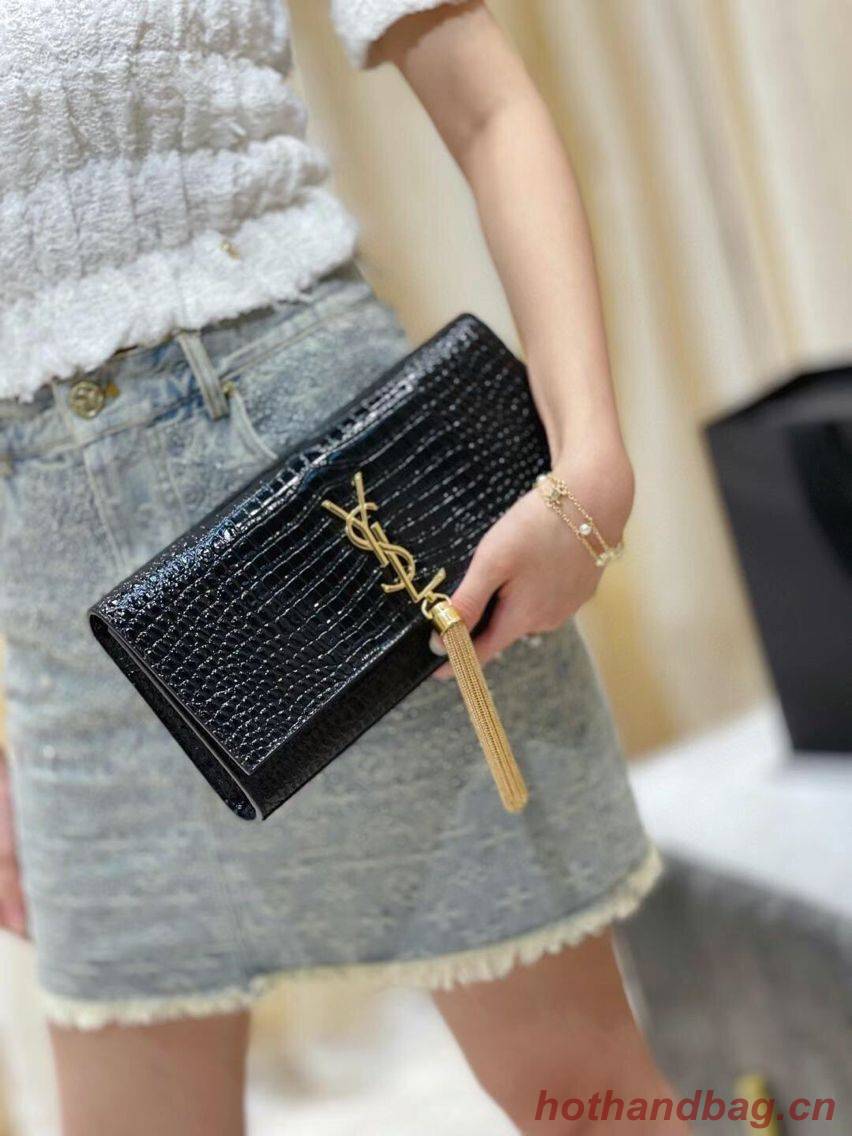 YSL Saint Laurent Medium Kate Bag Y306079 Black Gold hardware YSL Saint Laurent Medium Kate Bag Y306079 Black Gold hardware