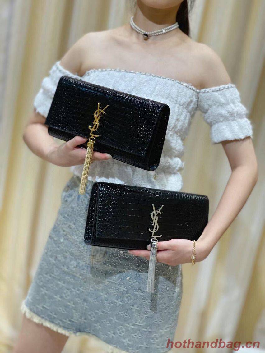 YSL Saint Laurent Medium Kate Bag Y306079 Black Gold hardware YSL Saint Laurent Medium Kate Bag Y306079 Black Gold hardware