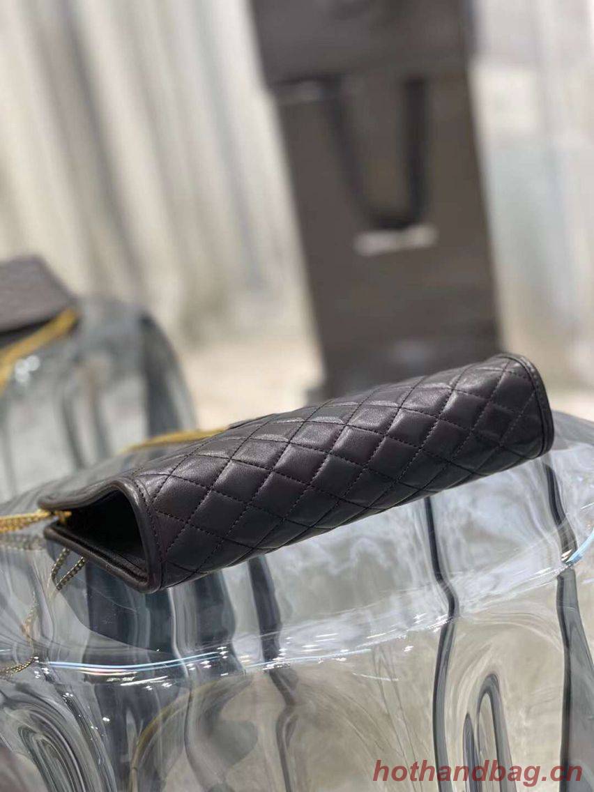 Yves Saint Laurent VICTOIRE BABY CLUTCH IN LEATHER Y357361 black Yves Saint Laurent VICTOIRE BABY CLUTCH IN LEATHER Y357361 black