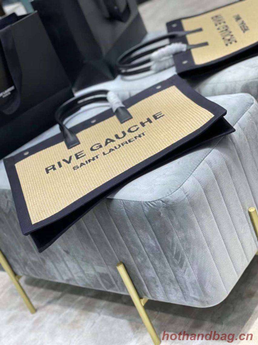 Yves Saint Laurent Tote Book Weave Shopping Bag D23698 Beige Yves Saint Laurent Tote Book Weave Shopping Bag D23698 Beige