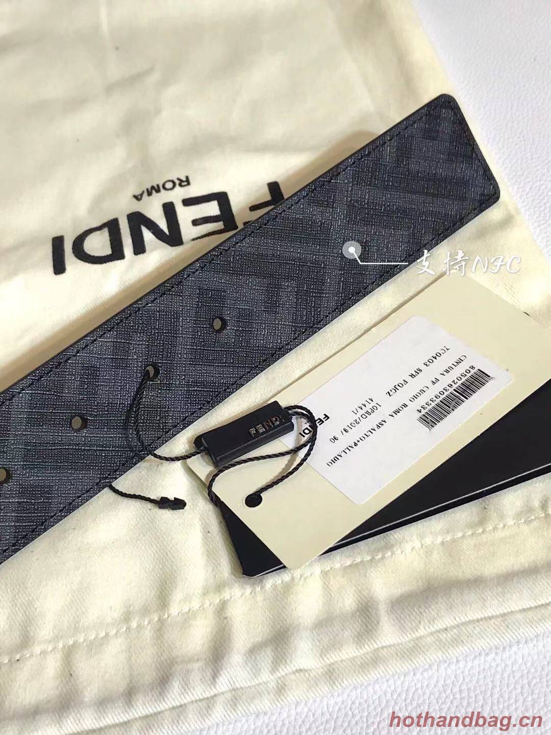 Fendi Leather Belt F2370 Black Fendi Leather Belt F2370 Black