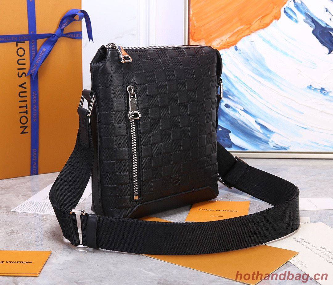 Louis Vuitton Discovery Messenger BB Original Leathe Bag N42418 Black Louis Vuitton Discovery Messenger BB Original Leathe Bag N42418 Black