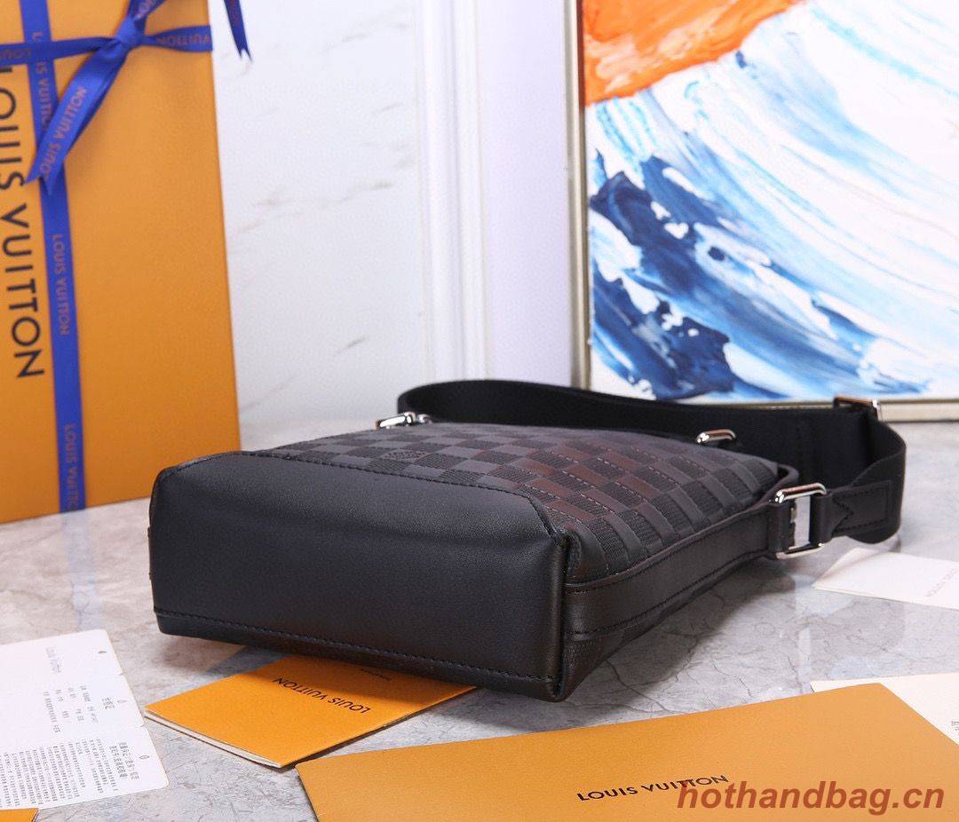 Louis Vuitton Discovery Messenger BB Original Leathe Bag N42418 Black Louis Vuitton Discovery Messenger BB Original Leathe Bag N42418 Black