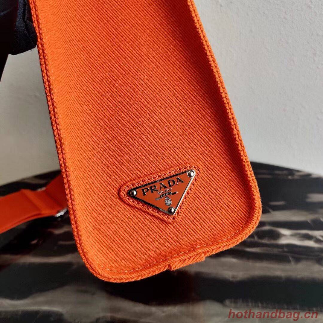 Prada Drill tote bag 1BG382 orange Prada Drill tote bag 1BG382 orange