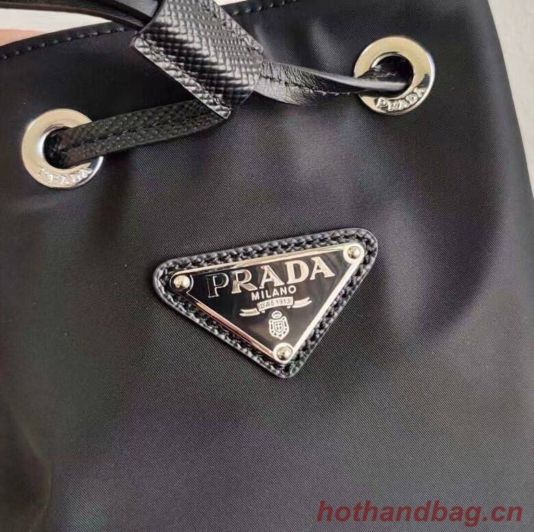 Prada Saffiano leather mini shoulder bag 1AE055 black Prada Saffiano leather mini shoulder bag 1AE055 black
