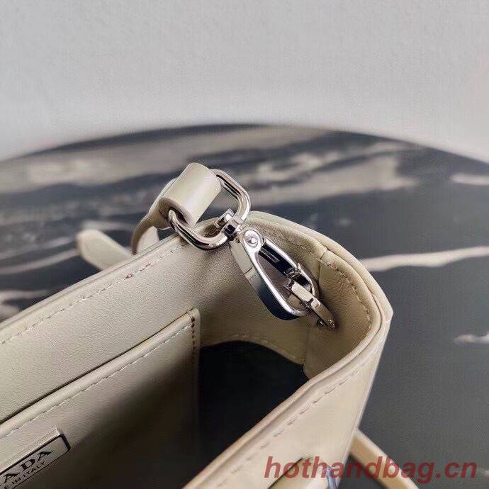 Prada Small brushed leather tote 1AD331 Biscuits Prada Small brushed leather tote 1AD331 Biscuits