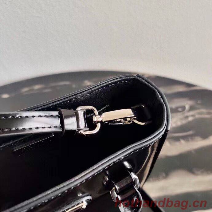 Prada Small brushed leather tote 1AD331 black Prada Small brushed leather tote 1AD331 black