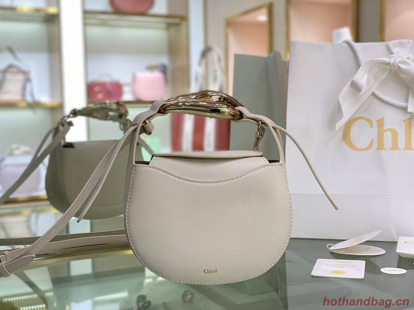 Chloe Original Calfskin Leather Bag 3S1350 cream Chloe Original Calfskin Leather Bag 3S1350 cream