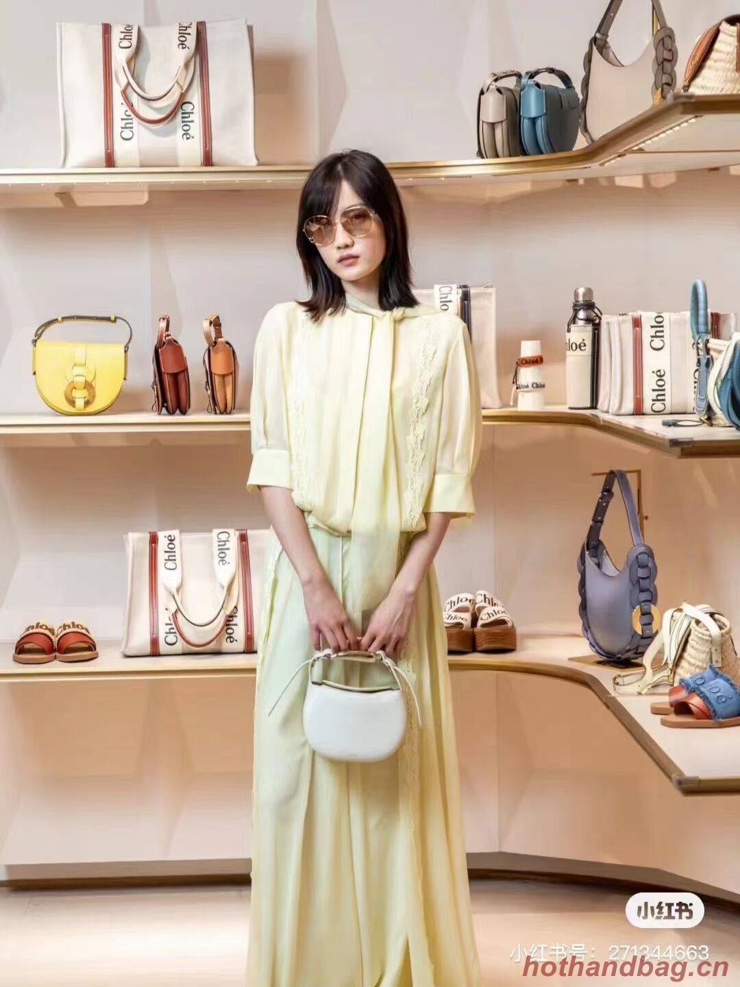 Chloe Original Calfskin Leather Bag 3S1350 cream Chloe Original Calfskin Leather Bag 3S1350 cream