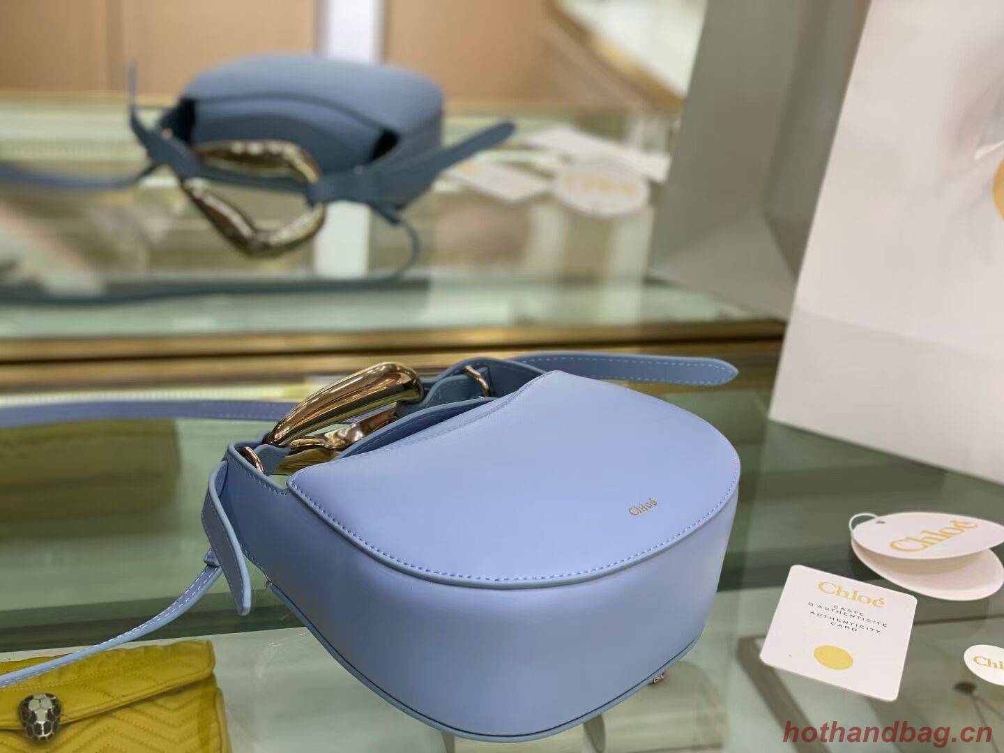 Chloe Original Calfskin Leather Bag 3S1350 sky blue Chloe Original Calfskin Leather Bag 3S1350 sky blue