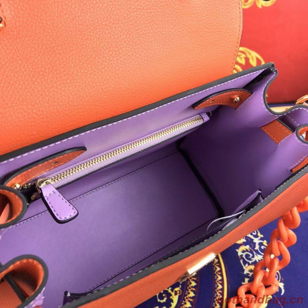 Versace Original medium Calfskin Leather Bag FS1041 orange Versace Original medium Calfskin Leather Bag FS1041 orange