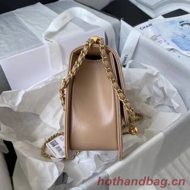 Chanel Flap Shoulder Bag Original leather AS2649 Apricot