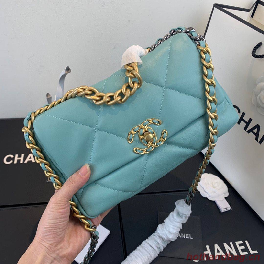 CHANEL 19 Flap Bag AS1160 AS1161 AS1162 Blue Sky CHANEL 19 Flap Bag AS1160 AS1161 AS1162 Blue Sky