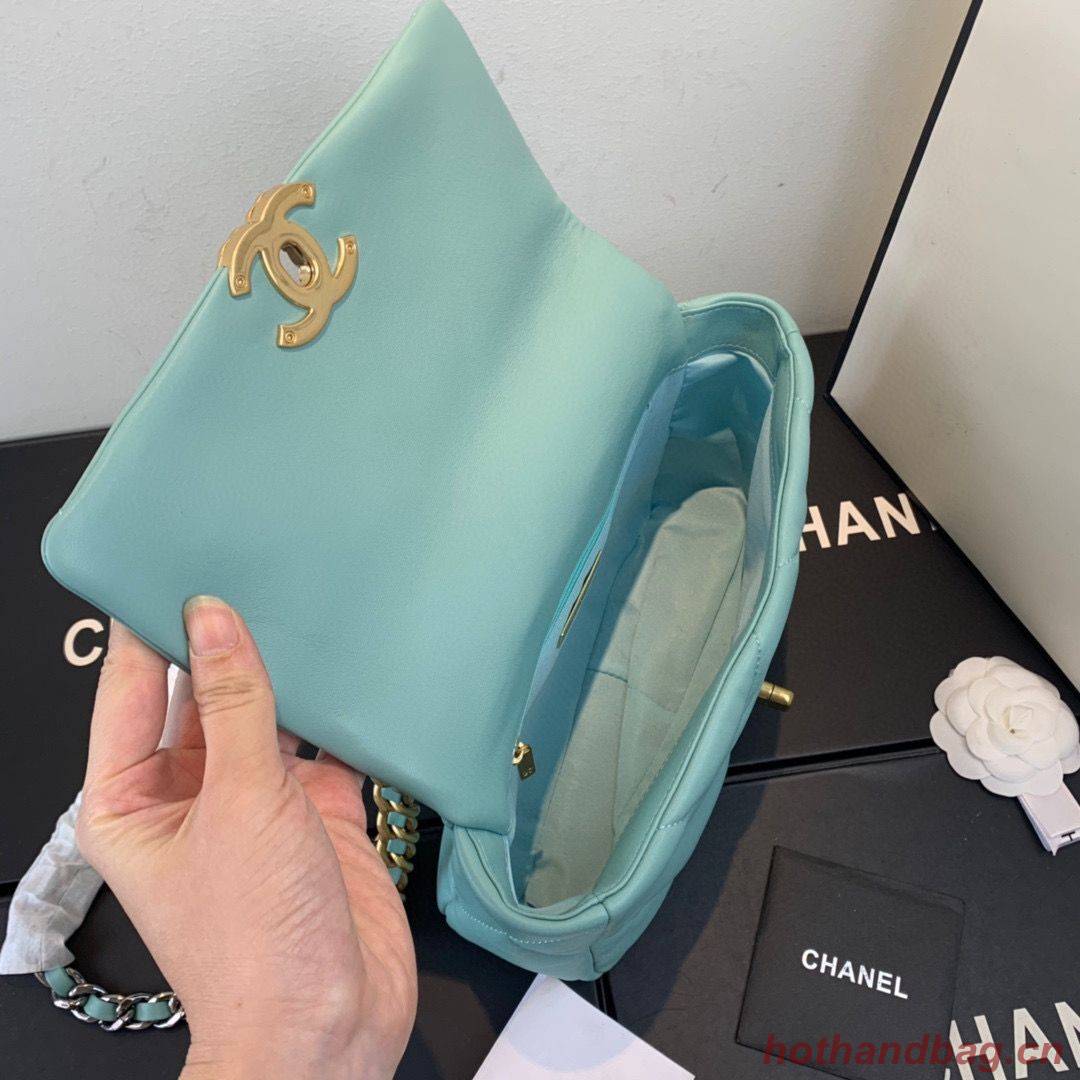 CHANEL 19 Flap Bag AS1160 AS1161 AS1162 Blue Sky CHANEL 19 Flap Bag AS1160 AS1161 AS1162 Blue Sky