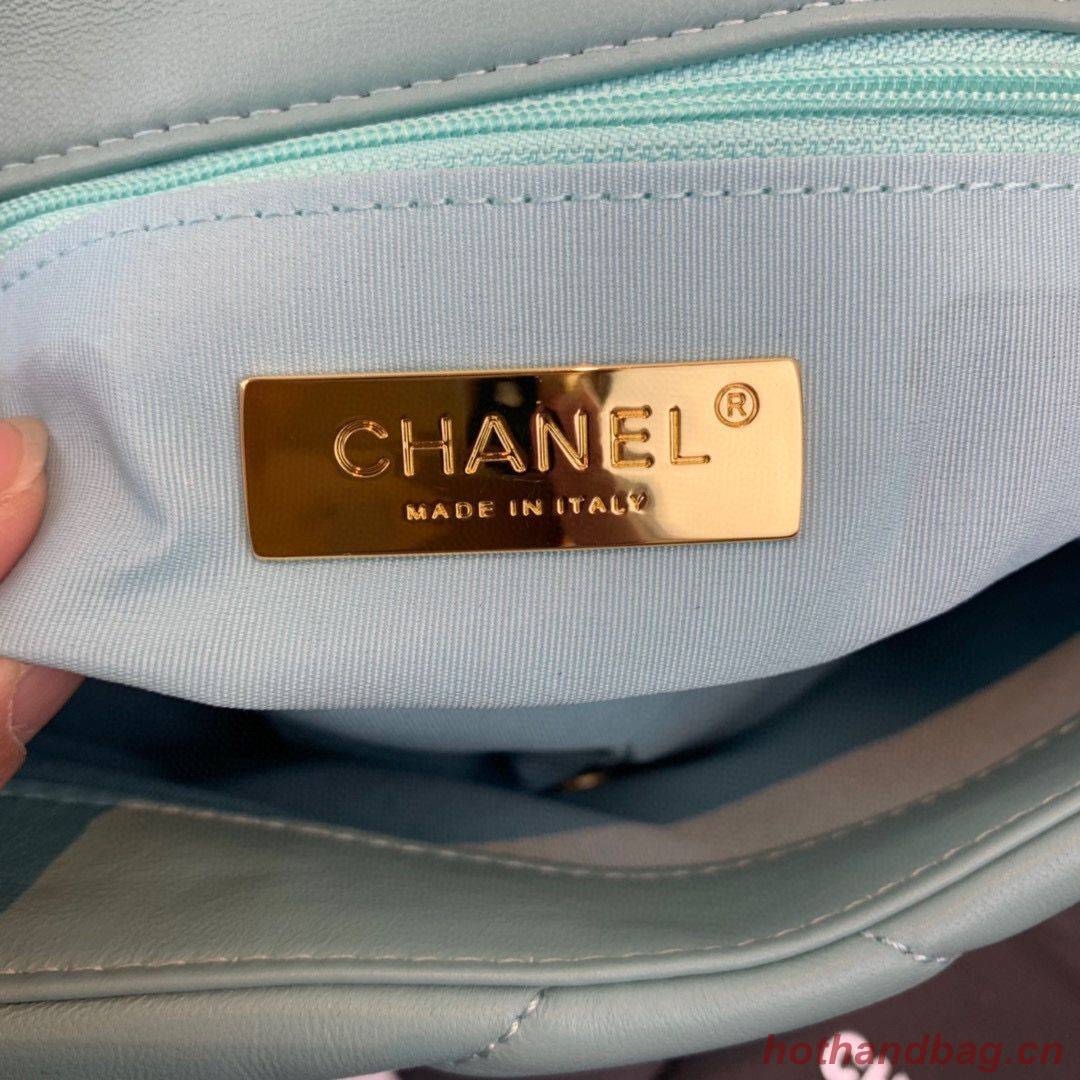 CHANEL 19 Flap Bag AS1160 AS1161 AS1162 Blue Sky CHANEL 19 Flap Bag AS1160 AS1161 AS1162 Blue Sky