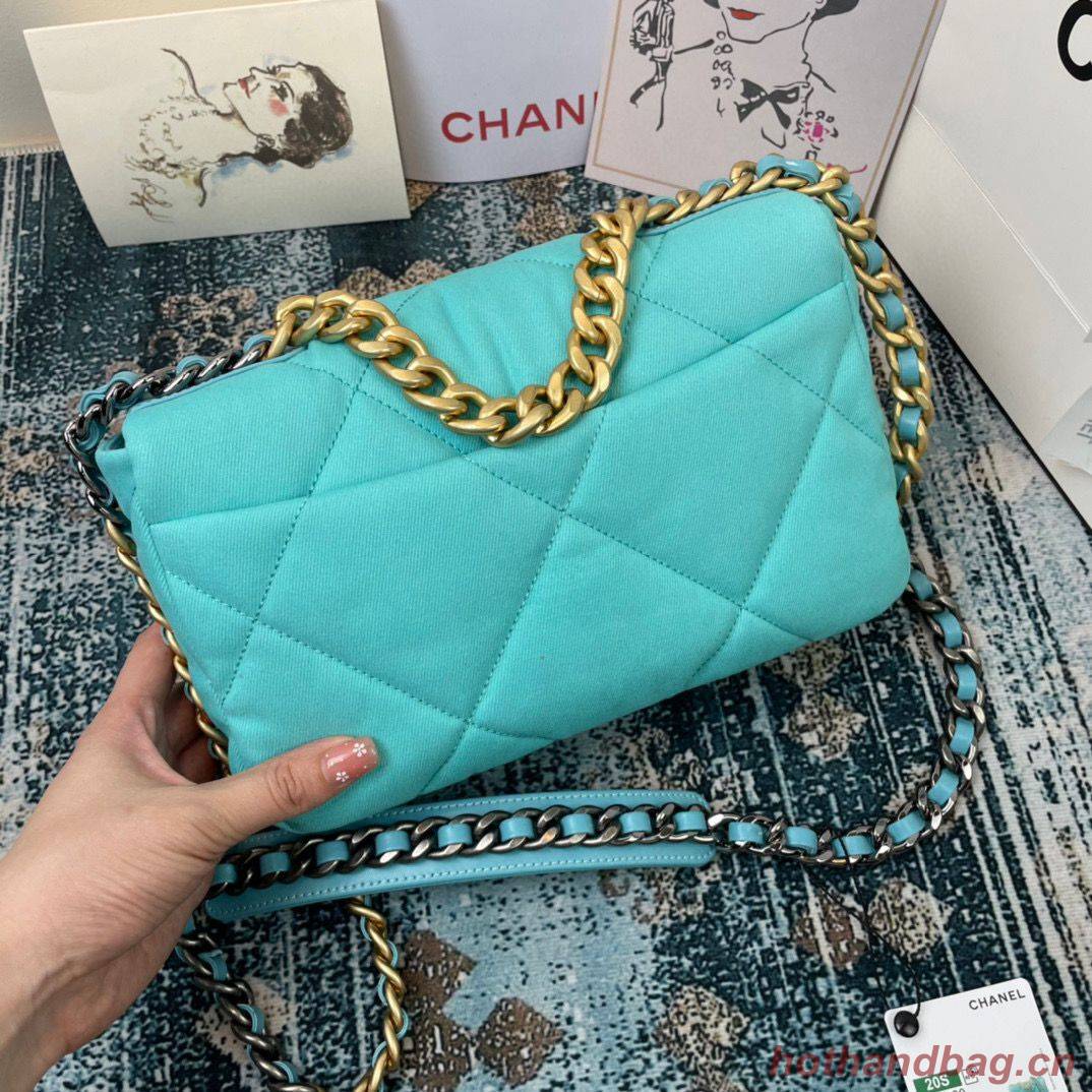 CHANEL 19 Flap Bag AS1160 AS1161 AS1162 Blue CHANEL 19 Flap Bag AS1160 AS1161 AS1162 Blue