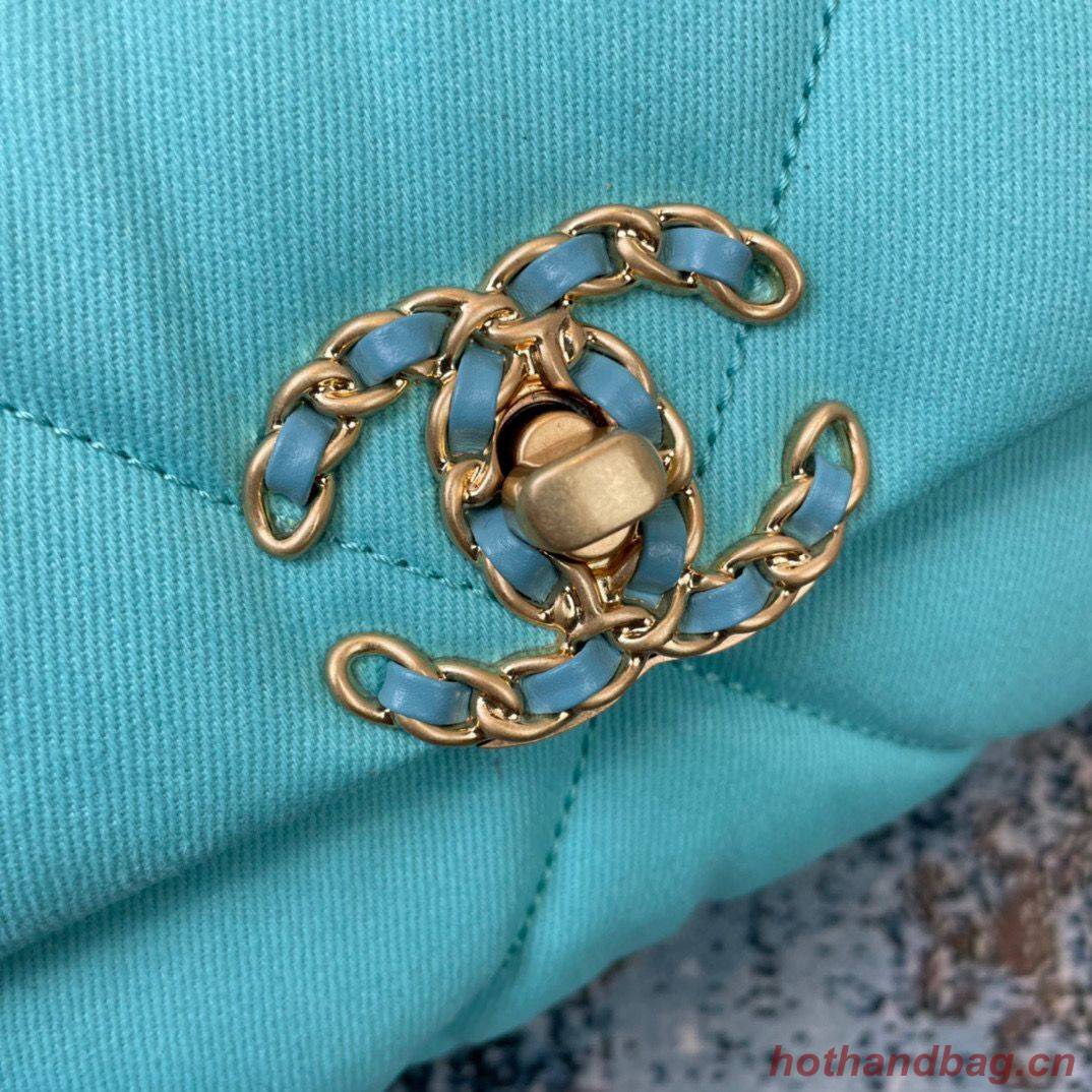 CHANEL 19 Flap Bag AS1160 AS1161 AS1162 Blue CHANEL 19 Flap Bag AS1160 AS1161 AS1162 Blue