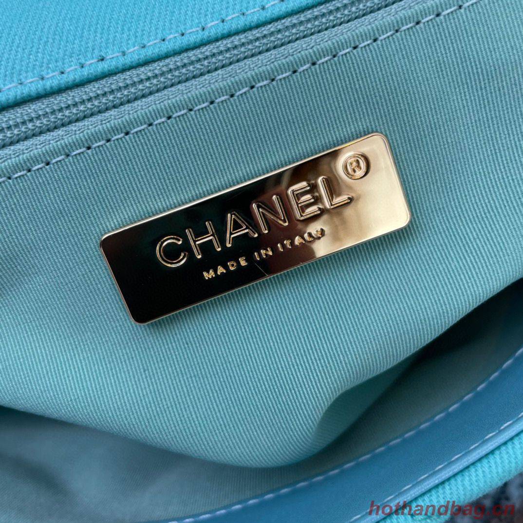 CHANEL 19 Flap Bag AS1160 AS1161 AS1162 Blue CHANEL 19 Flap Bag AS1160 AS1161 AS1162 Blue