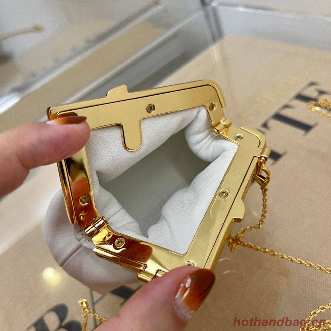 Fendi Original Leather Mini Clutch Bag 56831 White Fendi Original Leather Mini Clutch Bag 56831 White