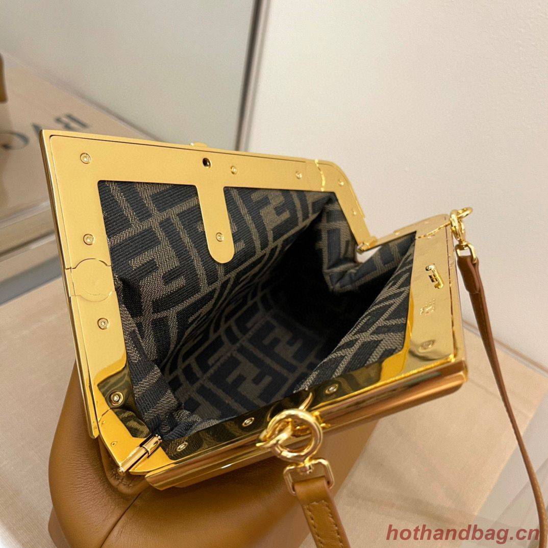 Fendi Original Leather Medium Clutch Bag 56832 Brown Fendi Original Leather Medium Clutch Bag 56832 Brown