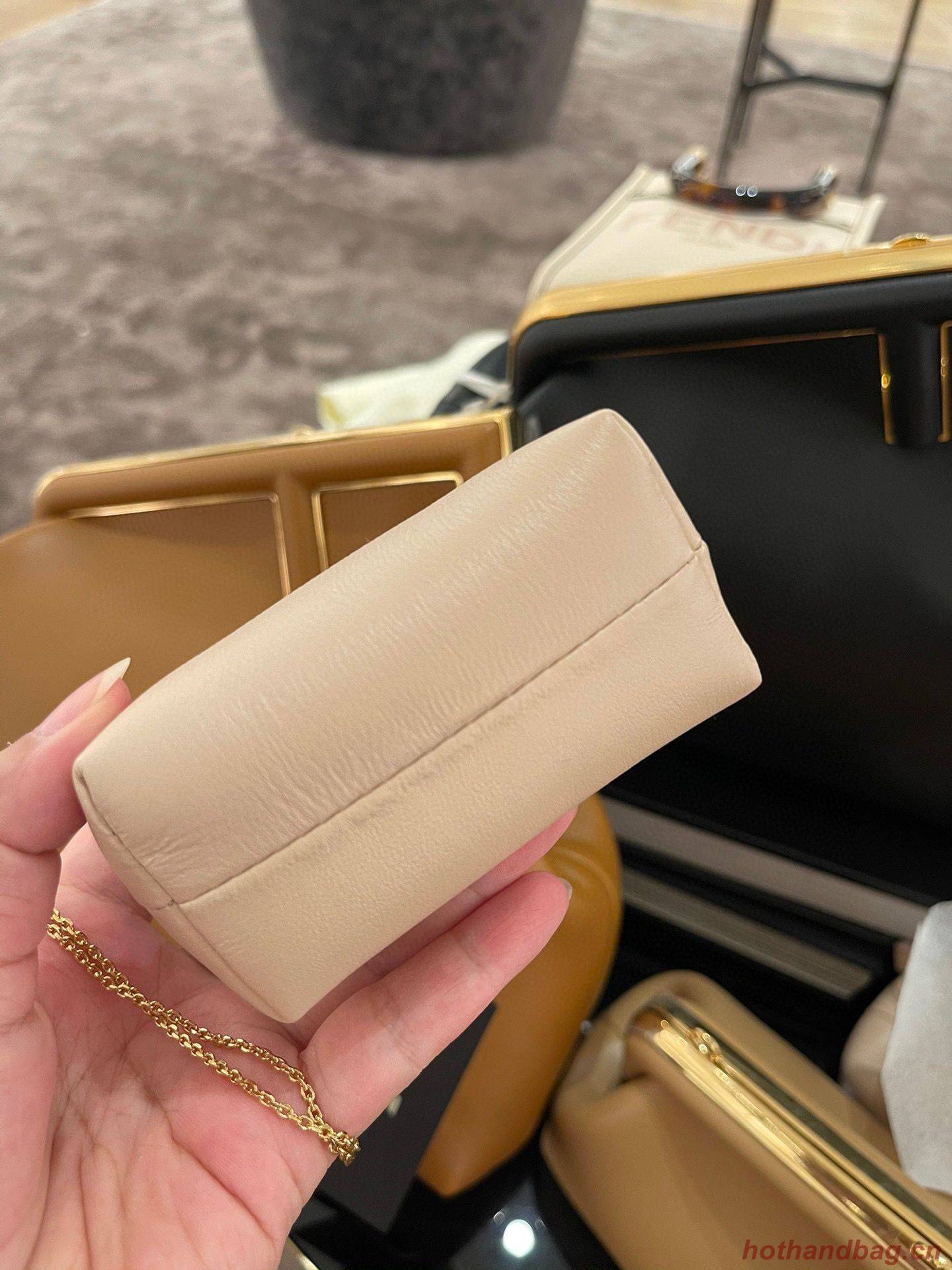 Fendi Original Leather Mini Clutch Bag 56831 Cream Fendi Original Leather Mini Clutch Bag 56831 Cream
