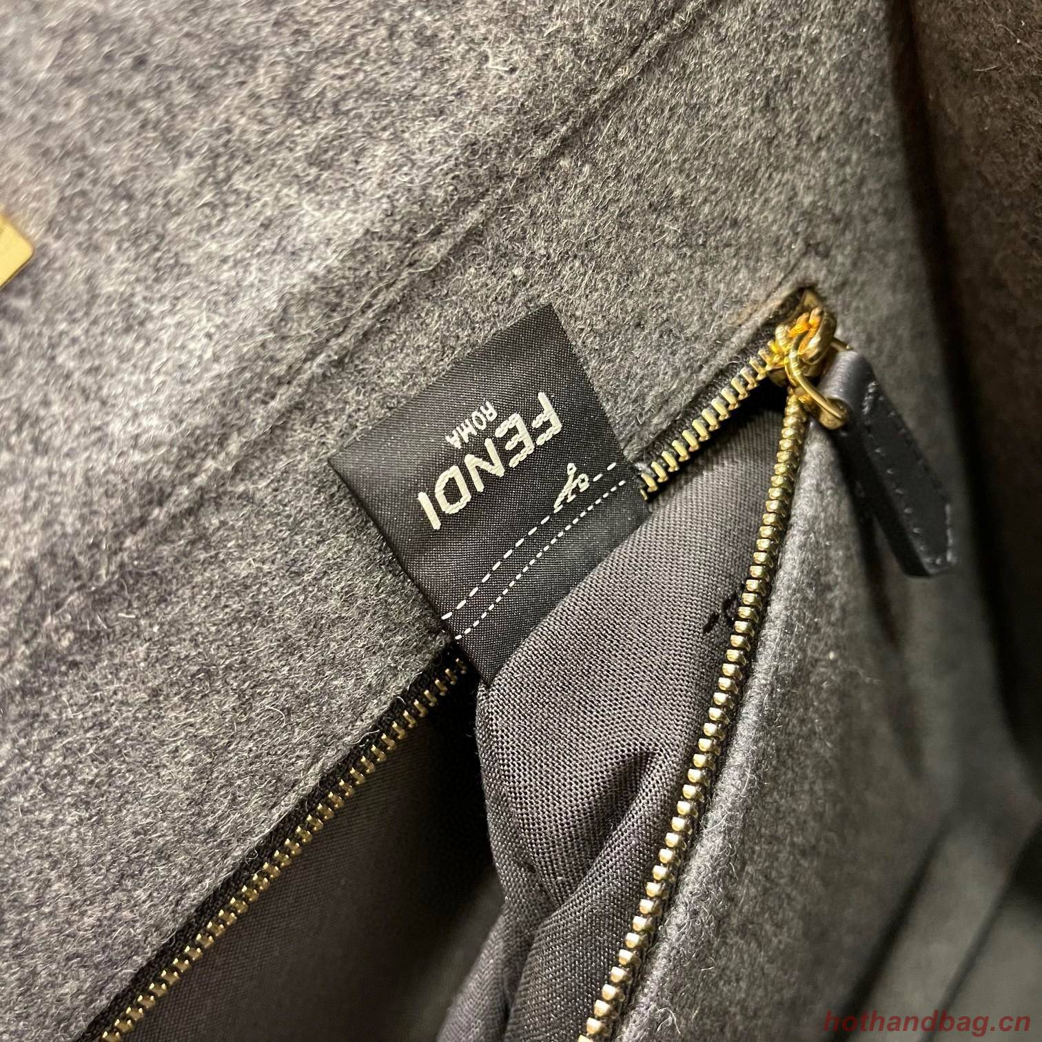 FENDI SUNSHINE LARGE flannel shopper 8BH375 Gray FENDI SUNSHINE LARGE flannel shopper 8BH375 Gray