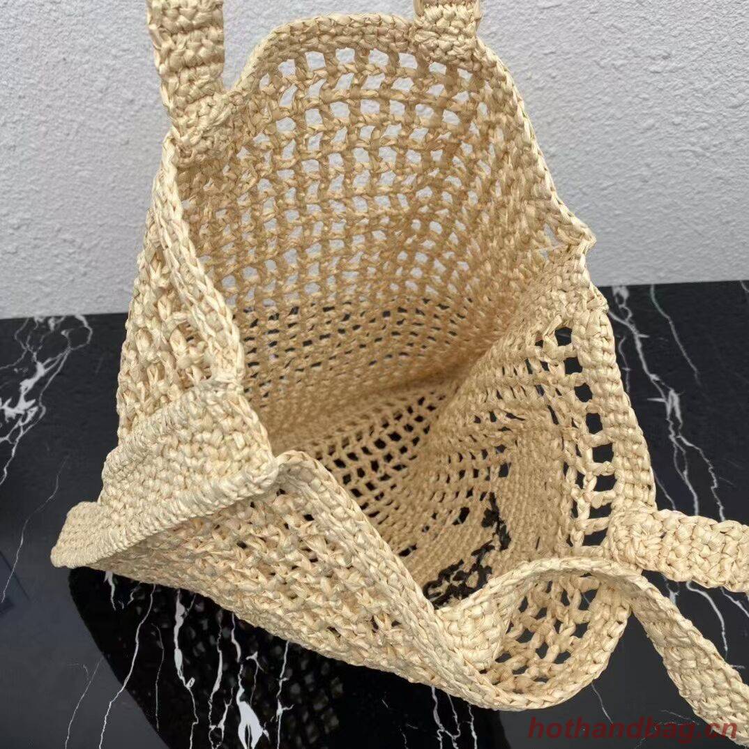 Prada Raffia tote bag 1CH393 Biscuits Prada Raffia tote bag 1CH393 Biscuits