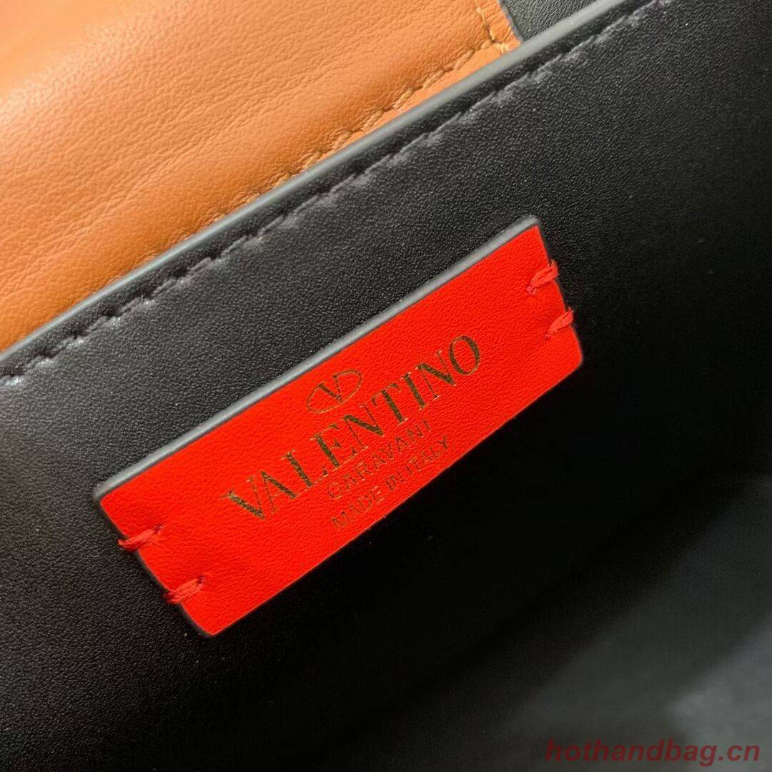 VALENTINO calf leather handbag V0754 brown VALENTINO calf leather handbag V0754 brown