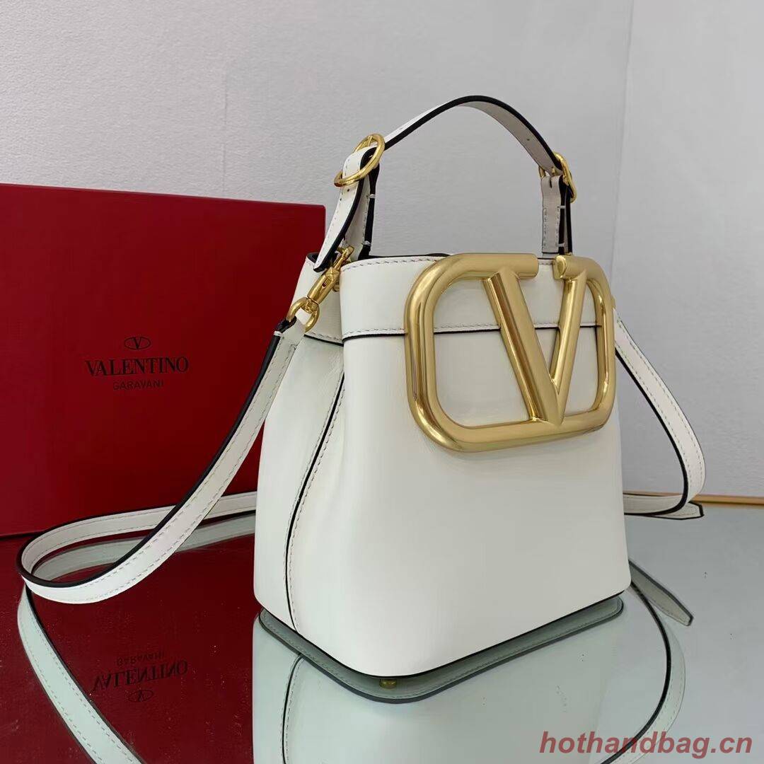 VALENTINO calf leather handbag V0754 white VALENTINO calf leather handbag V0754 white