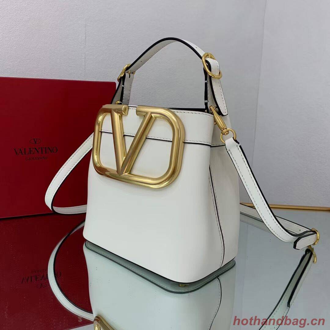 VALENTINO calf leather handbag V0754 white VALENTINO calf leather handbag V0754 white