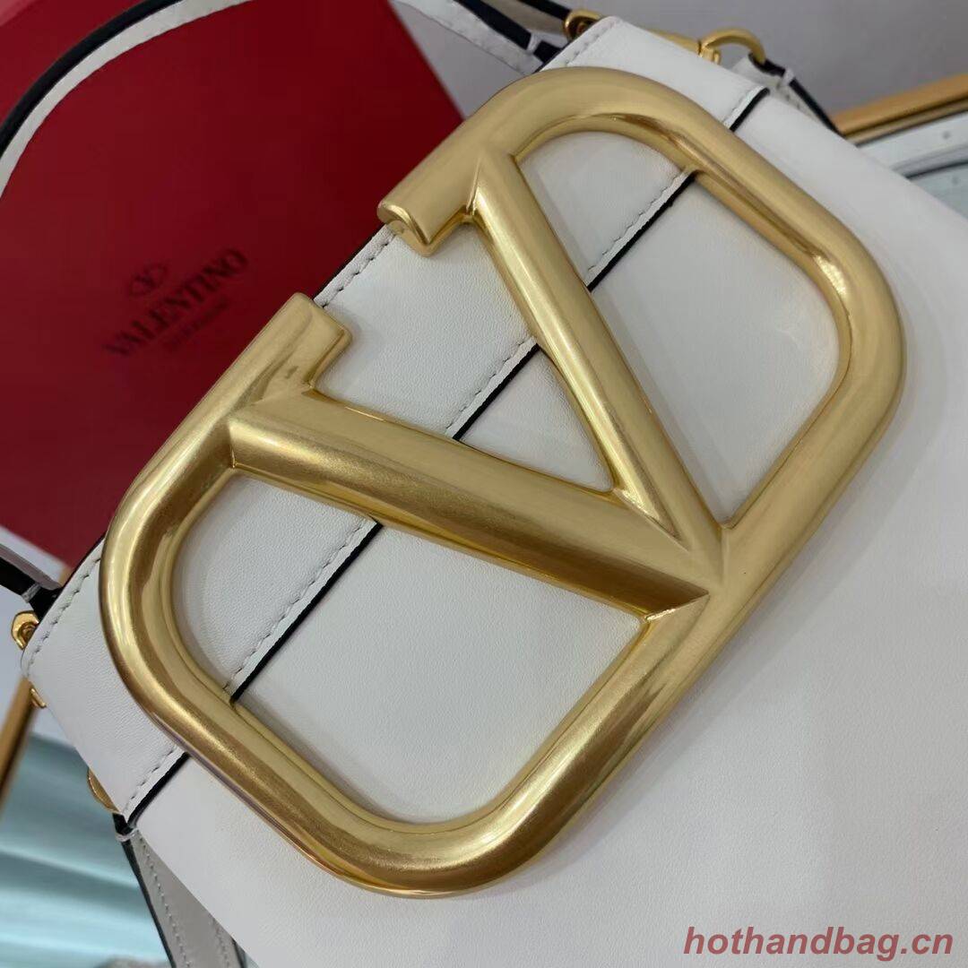 VALENTINO calf leather handbag V0754 white VALENTINO calf leather handbag V0754 white