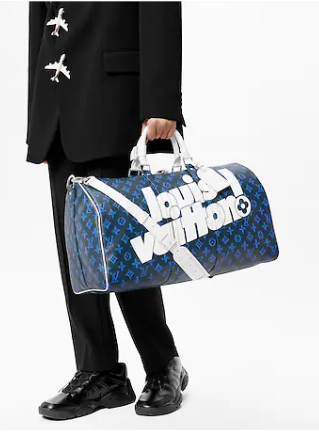 Louis Vuitton KEEPALL BANDOULIERE 55 M45874 Blue Louis Vuitton KEEPALL BANDOULIERE 55 M45874 Blue