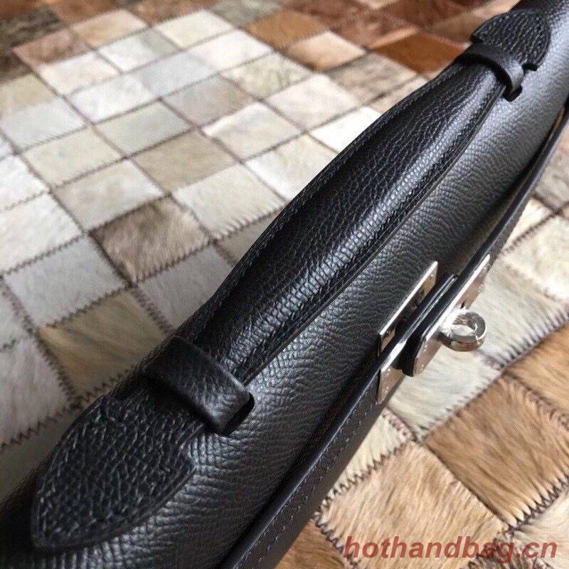 Hermes Kelly 31cm Clutch Original Epsom Leather KL31 Black