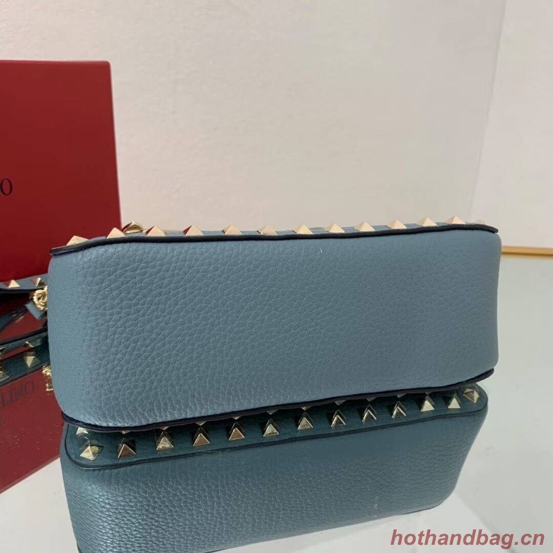 VALENTINO Origianl leather shoulder bag V4700 blue VALENTINO Origianl leather shoulder bag V4700 blue