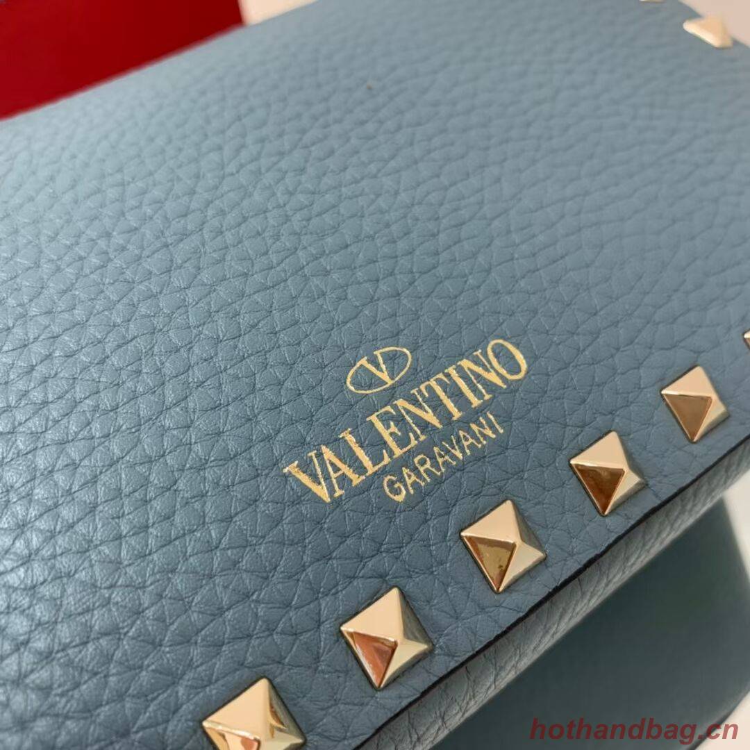 VALENTINO Origianl leather shoulder bag V4700 blue VALENTINO Origianl leather shoulder bag V4700 blue