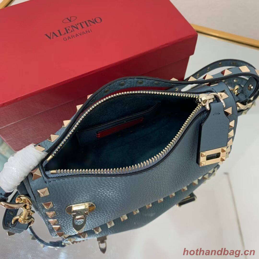 VALENTINO Origianl leather shoulder bag V4700 blue VALENTINO Origianl leather shoulder bag V4700 blue
