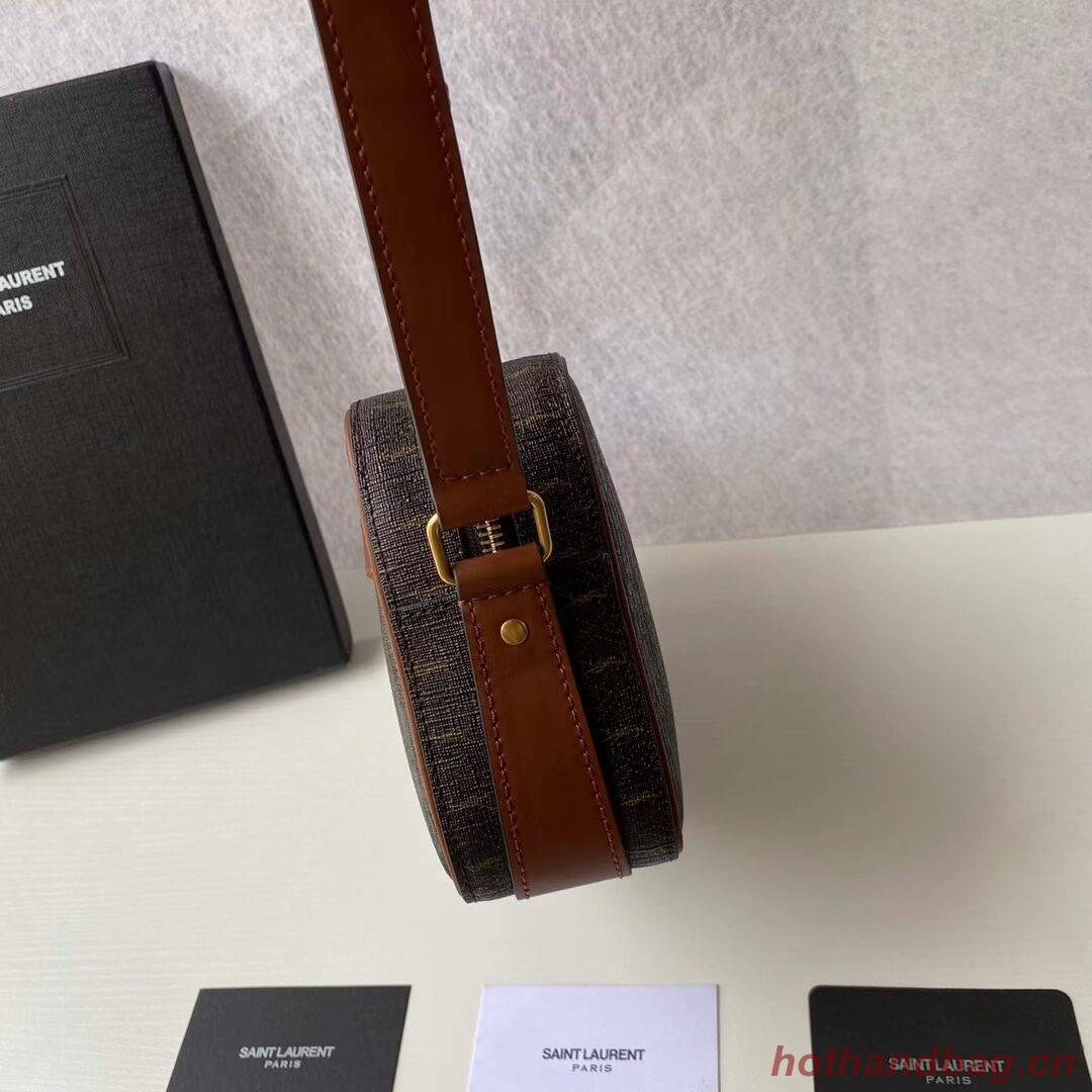 Yves Saint Laurent Canvas Shoulder Bag Y689957 brown Yves Saint Laurent Canvas Shoulder Bag Y689957 brown