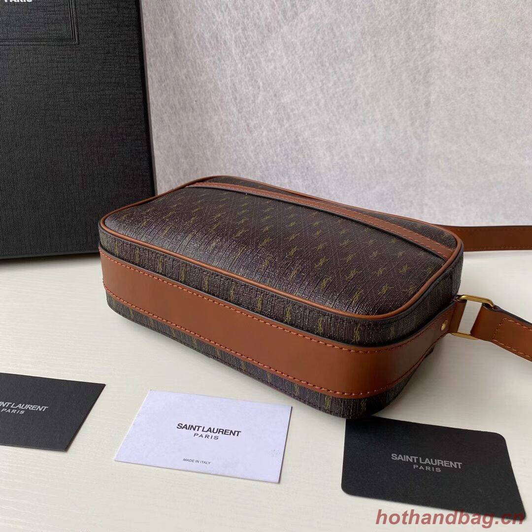 Yves Saint Laurent Canvas Shoulder Bag Y689957 brown Yves Saint Laurent Canvas Shoulder Bag Y689957 brown