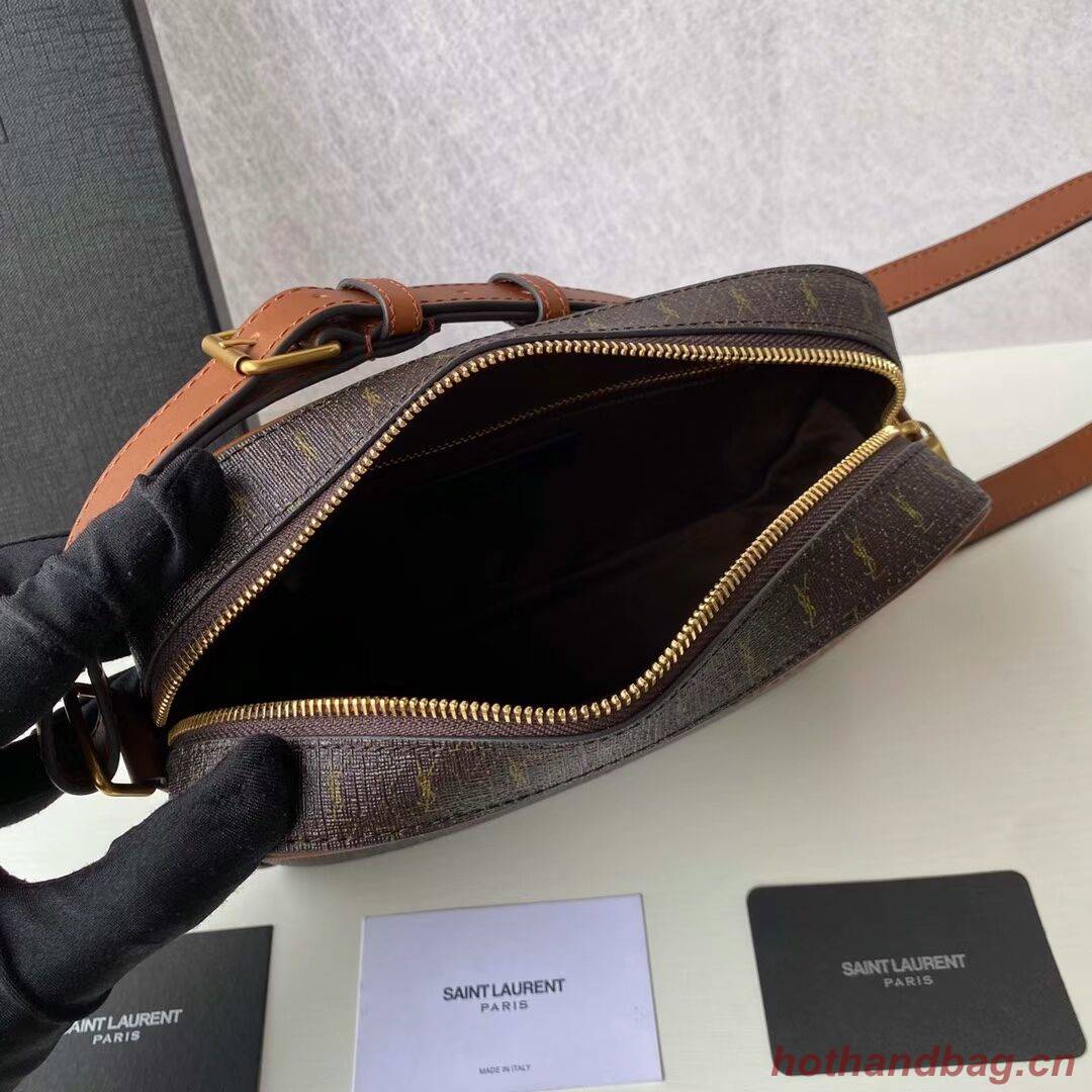 Yves Saint Laurent Canvas Shoulder Bag Y689957 brown Yves Saint Laurent Canvas Shoulder Bag Y689957 brown
