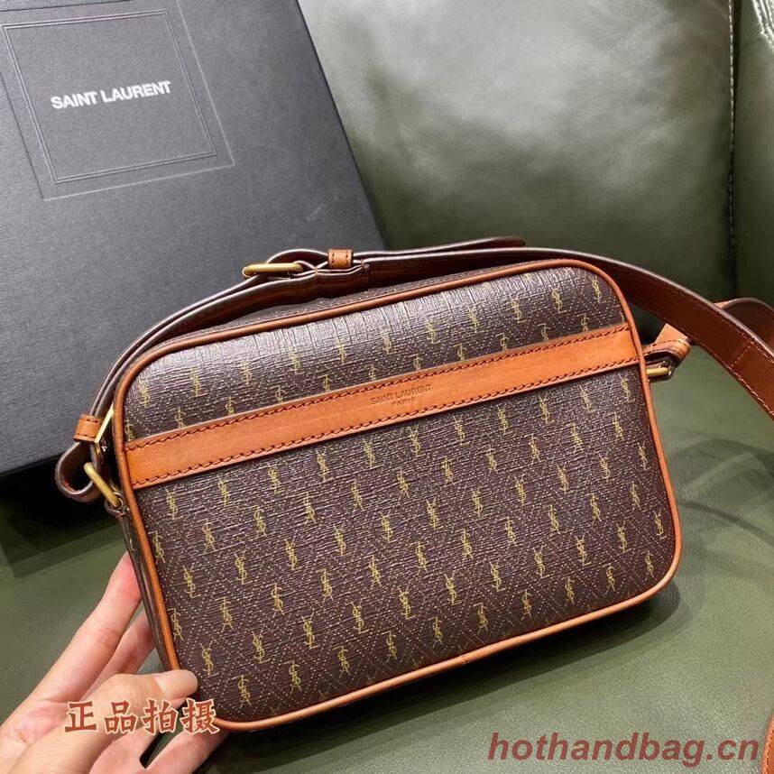 Yves Saint Laurent Canvas Shoulder Bag Y689957 brown Yves Saint Laurent Canvas Shoulder Bag Y689957 brown