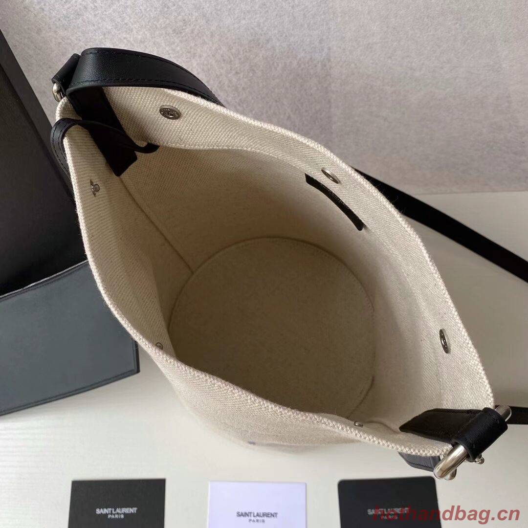 Yves Saint Laurent Tote Book LINEN Shopping Bag Y689299 black Yves Saint Laurent Tote Book LINEN Shopping Bag Y689299 black