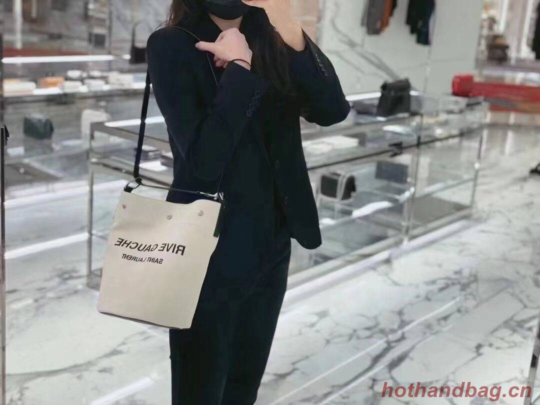 Yves Saint Laurent Tote Book LINEN Shopping Bag Y689299 black Yves Saint Laurent Tote Book LINEN Shopping Bag Y689299 black