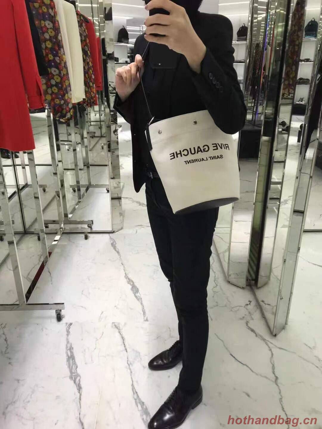 Yves Saint Laurent Tote Book LINEN Shopping Bag Y689299 black Yves Saint Laurent Tote Book LINEN Shopping Bag Y689299 black