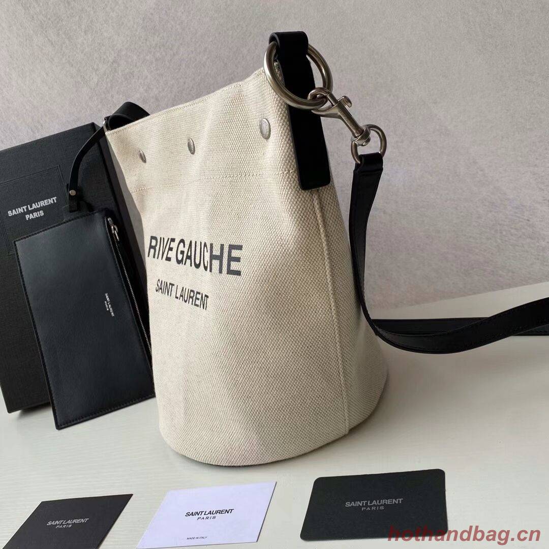 Yves Saint Laurent Tote Book LINEN Shopping Bag Y689299 black Yves Saint Laurent Tote Book LINEN Shopping Bag Y689299 black